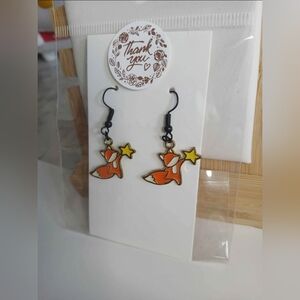 2/$14 Fox Star Earrings Accessories Jewlery Womens Teen Girls